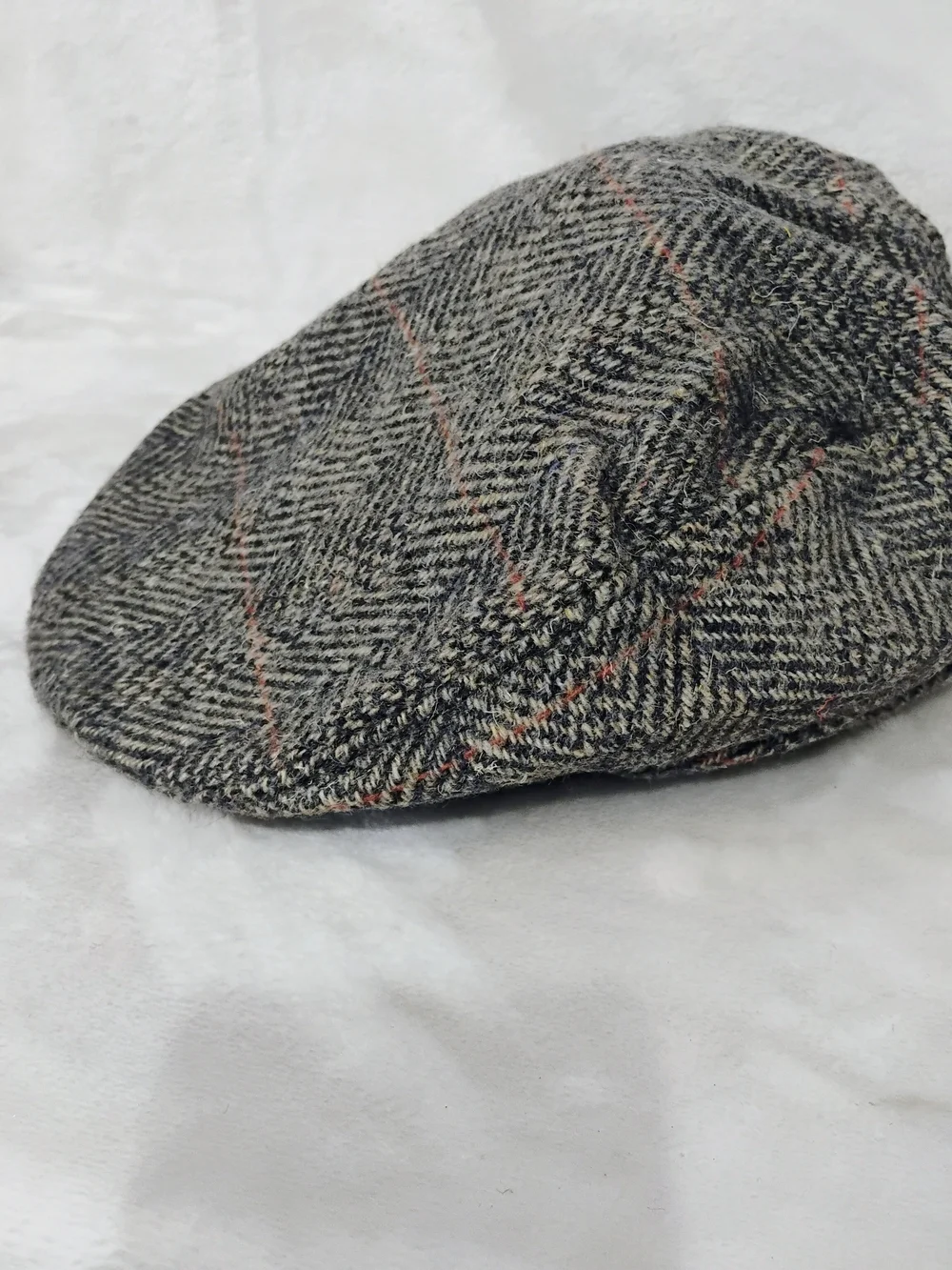 Vtg Pendleton Mens Large‎ Gray Wool Newsboy Hat Flat Cap Portland Oregon
